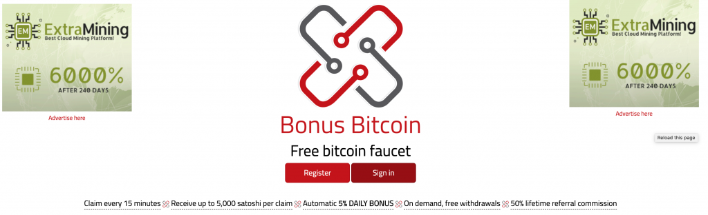 bonus bitcoin apžvalga