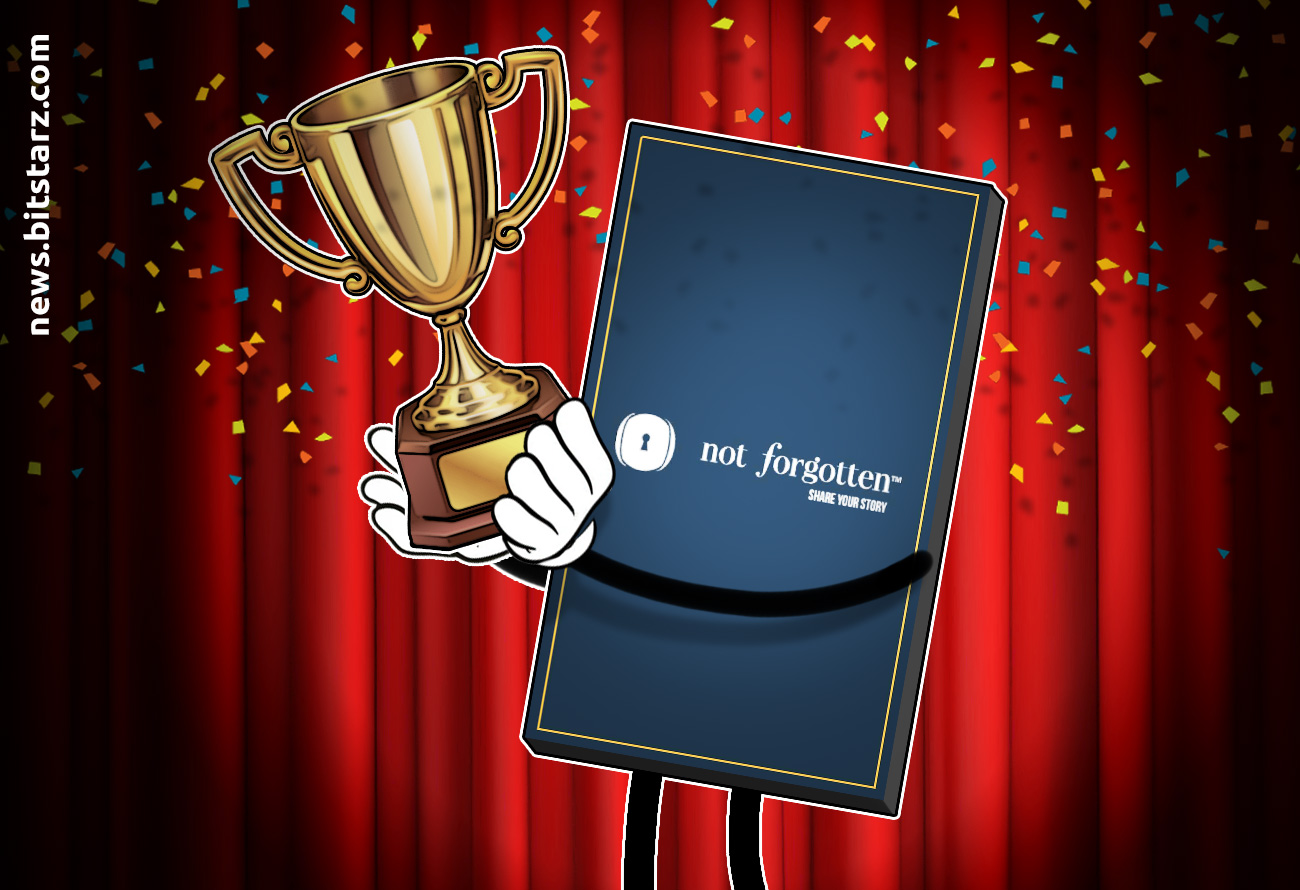 Notforgotten Blockchain Time Capsule Wins Innovation Award