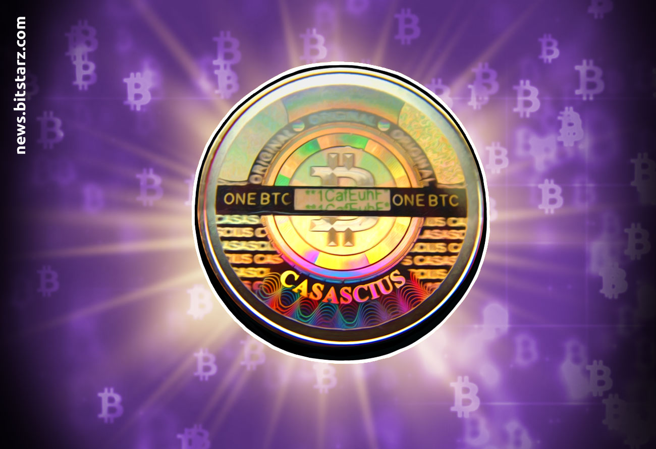 casascius 5 btc to usd