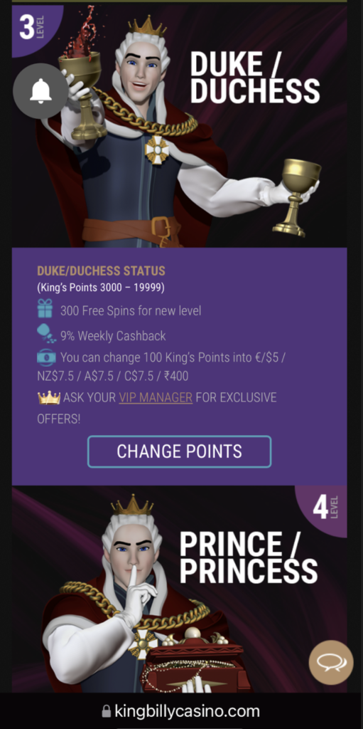 King billy casino mobile