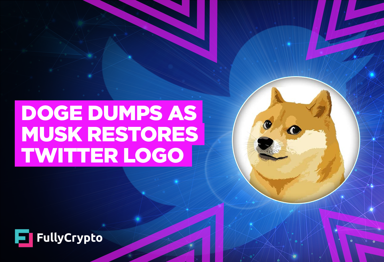 DOGE Dumps as Musk Restores Twitter Bird Logo